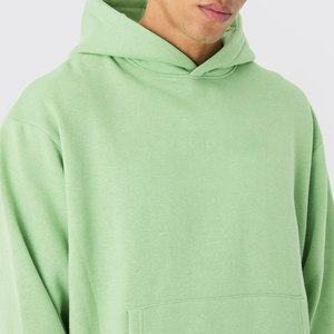 Derniers modèles de sweats à capuche oversize pour hommes en tricot uni, vente en gros, haute qualité, polyester/coton, style vintage - Product Image 3