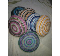 Sous-verres en crochet écologiques à motif floral, faits à la main en coton biologique, napperons de table, tapis de table personnalisés avec logo pour restaurants