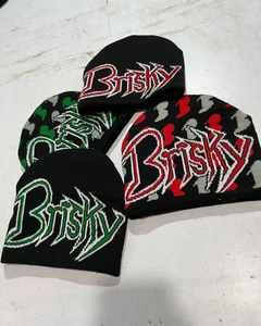 Imprimé personnalisable Y2K bonnets sans manchette hiver chaud respirant imperméable Jacquard tricoté unisexe adulte réglable bonnet - Product Image 1