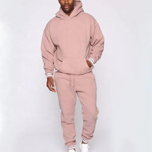 Conjunto de chándal de tecnología de otoño transpirable para hombres Logotipo personalizado Jogging Diseño de cultivo de dos piezas Transpirable al por mayor - Product Image 1