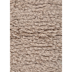 Alfombra de Lana Tejida Plana Color Marfil, Alfombra de Salón de Algodón Orgánico con Color Sólido para el Hogar, Alfombra Rectangular de Yute PDJW-123 - Product Image 3