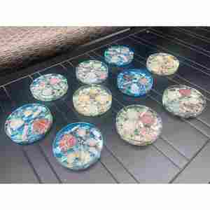 Posavasos hecho a mano para niños más vendidos, forma personalizada, exportador de resina de madera de nogal DE LA India con alta calidad - Product Image 6