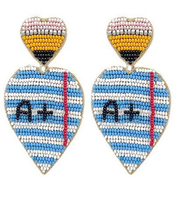 Pendientes colgantes de diseño triangular para mujer, nueva moda, cuentas de flecos bordadas a mano con borlas, ropa elegante - Product Image 1