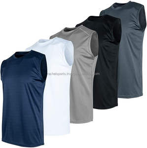 Camisetas sin Mangas Transpirables y Ecológicas de Estilo Urbano para Hombre, de Algodón/Fibra de Bambú - Product Image 1