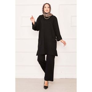 Conjunto de Dos Piezas Negro con Pantalones Cortos y Bolsillos Dobles, Tallas XS-3XL, Top con Capucha y Pantalones Cortos para Uso Diario en Verano - Product Image 5