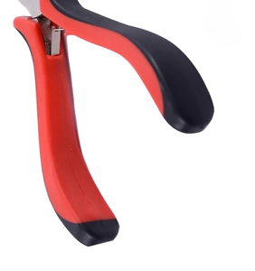 Pince à microbilles pour extensions de cheveux à nez courbé, impression de logo personnalisée, acier inoxydable, service OEM durable - Product Image 4