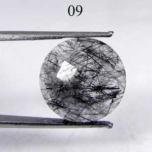 กระดานหมากรุกควอทซ์ทับทิมสีดำตัดทรงกลมหลวมอัญมณีแท้จากผู้ผลิตอินเดียขายส่ง - Product Image 1