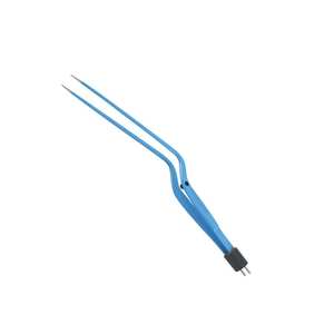 Instrumento veterinario electroquirúrgico de ajuste americano de dos pines Hardy de 22,0 cm, instrumento quirúrgico reutilizable con punta en ángulo de 1,0mm - Product Image 1