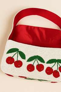 กระเป๋าถือแฮนด์เมด MS Handicraft รุ่น MS-WC-001 ประดับลูกปัดแก้วหลากสี รูปทรงตามสั่ง สไตล์บาแกตต์ งานแฮนด์เมดจากอินเดีย - Product Image 2