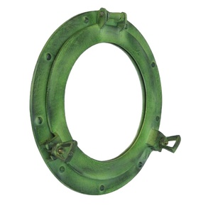Hublot de bateau nautique vert en aluminium avec hublot de bateau en verre transparent en aluminium Hublot marin Fournitures de fenêtre de bateau - Product Image 6