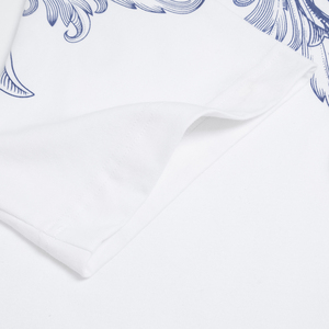 Insidemen 100% coton imprimé Smart décontracté à manches courtes pour chemise IPS093AZ vente en gros prix chaud vente - Product Image 3