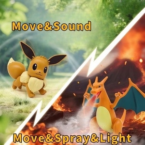Pokémon veilleuse Spray Charizard Charmander Eevee modèle Figure électrique émettant du son ornement poupée Figure cadeau jouet - Product Image 2