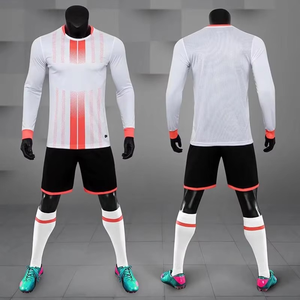 Maillot de football à manches longues personnalisable pour adultes et enfants Vêtements de sport de futsal Survêtement d'entraînement Maillot d'uniforme de football pour le sport - Product Image 3