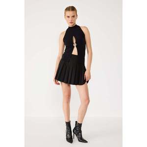 Blusa Casual con Cuello Halter, Detalle de Escote Bajo, Opciones con Volantes, Larga y Holgada, Disponible en Seda, Tejido de Punto, Algodón, Talla XL para Mujer, Otoño y Primavera - Product Image 3