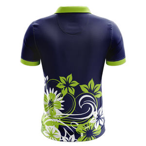 เสื้อโปโลสำหรับผู้ชายเสื้อลำลองมีกระดุมพิมพ์ลายสำหรับกีฬาปักลายด้วยซับลิเมชัน - Product Image 2