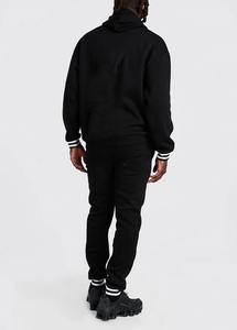 Plain Blacksuit Pull Jogger Pantalon Ensemble Sweat À Capuche Broderie Personnalisée Survêtement Polaire Coton Survêtement & Pantalon De Survêtement - Product Image 2