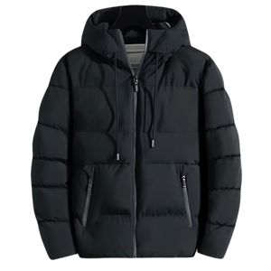 Chaqueta de Burbuja Abrigada para Exteriores al por Mayor, Chaqueta Universitaria Personalizada de Otoño con Cuello Alto y Logotipo Frontal para Hombre - Product Image 1