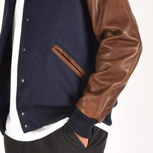 Chaqueta Varsity de lana de talla y color personalizada hecha en fábrica para hombre, estilo Letterman, talla XL para invierno - Product Image 5