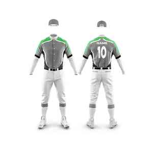Ensemble d'uniformes de baseball personnalisés Vêtements de sport d'équipe de qualité supérieure Tissu respirant pour hommes femmes Jeux de jeunes et entraînement - Product Image 1