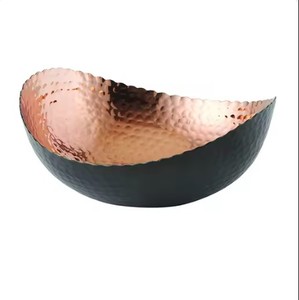 Tazón de Servir de Cobre Puro 100% con Logotipo Personalizado para el Hogar, Hotel, Restaurante, Tazón de Servir para la Cena, Tazones Elegantes y Únicos de Alta Calidad - Product Image 3