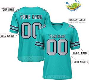 เสื้อฟุตบอลอเมริกันพิมพ์ลายปักมีสไตล์เสื้อกีฬา2024ออกแบบได้ตามต้องการขนาดพิเศษ - Product Image 3