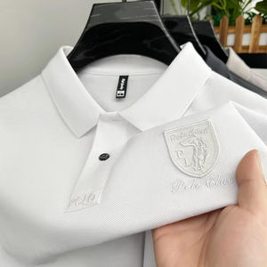 Vente en gros de polos pour hommes de marque formelle de haute qualité polos de luxe à manches courtes en coton pour hommes - Product Image 1
