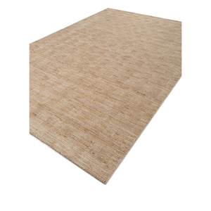 Alfombra de Lana Hecha a Mano de Gran Tamaño, Color Beige y Marrón, Rectangular de 9x12, con Patrón de Rayas Sólidas para Uso en el Hogar o el Pasillo - Modelo Hwl-272 - Product Image 2