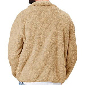 Oem Logo personnalisé Veste polaire bouton Sherpa pour hommes Veste polaire Sherpa personnalisée pour unisexe - Product Image 5