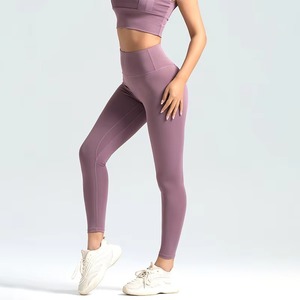 ODM Spandex/Nylon para mujer de cintura alta Hip-Lifting Sports Leggings Cross-Border Seamless Peach Hip Tie-Dye Printed Yoga Pants - Product Image 5