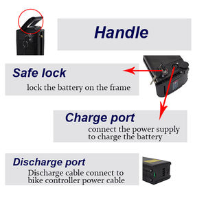 <span class=keywords><strong>Batterie</strong></span> de <span class=keywords><strong>vélo</strong></span> <span class=keywords><strong>électrique</strong></span> <span class=keywords><strong>36V</strong></span> 48V, <span class=keywords><strong>batterie</strong></span> lithium-ion 15.6Ah, 18Ah, 21Ah, pour moteur 250W, 350W, 500W, 750W. - Product Image 4