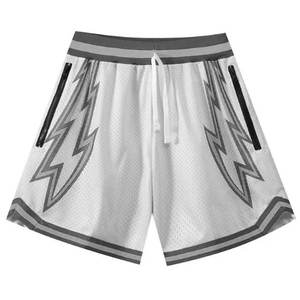 Short de basket-ball unisexe à logo personnalisé séchage rapide été polyester maille respirant unique imprimé animal vêtements de sport pour adultes - Product Image 6