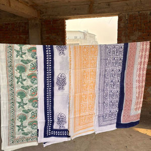 โสร่งผ้าฝ้าย100% สำหรับผู้หญิงชุดชายหาดผ้าโสร่งทำมือสไตล์อินเดีย - Product Image 1