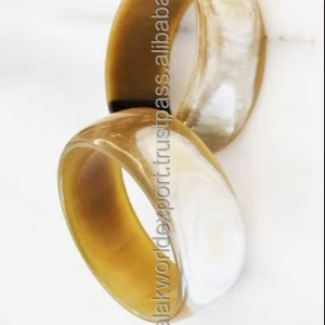 Bracelets de manchette en corne de buffle naturelle Bracelets en corne polie pour femmes Bijoux Boho Accessoires de mode Par FWE - Product Image 6