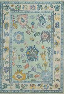 Grand tapis Oushak fait main, taille personnalisée, laine naturelle douce, très durable, tapis traditionnel pour le sol de la maison - Product Image 6