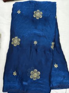 fancy <b>silk</b> fabric hand work Make to fancy saree , dress , lehenga fabric material - Product Image 4