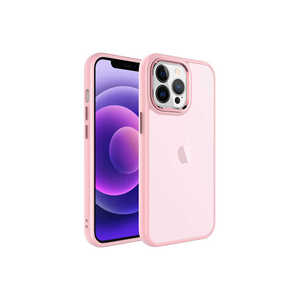 Coque de protection rigide givrée rose clair de luxe Netzy pour iPhone 13 Pro Plus, antichoc, fine, translucide, style Ins - Product Image 1