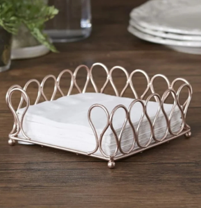 Panier à serviettes offrant un rangement pour les serviettes, panier à mouchoirs, élégant et compact, porte-serviettes en métal pour appartements et bureaux - Product Image 5