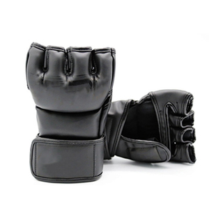 Guantes de Kick Boxing MMA Unisex, Material PU, Cierre de Gancho y Bucle, Absorción de Humedad, Transpirables, Soporte para Muñeca, Acolchados con Absorción de Impactos - Product Image 1