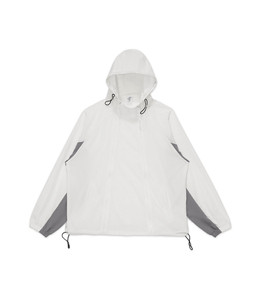 Vente en gros Survêtement de sport court et léger en nylon pour hommes coupe-vent zippé pour la course à pied à capuche teint uni - Product Image 4