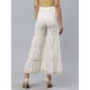 Cambric Cotton Women's <b>Sharara</b> Pants & Trousers - Product Image 5