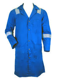 Blouse de laboratoire en coton ignifuge, couleurs personnalisées, respirante, protection de niveau D, logo brodé - Product Image 4