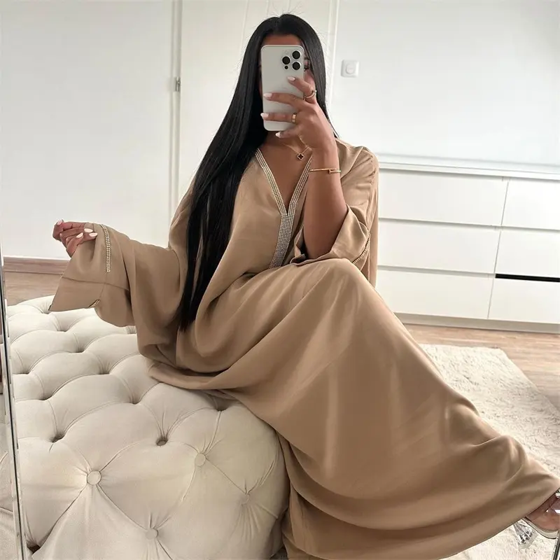 Witte Moslim Ramadan Zwarte Gebedskleding Gewaden Luxe Cadeau Set Khimar Abaya 2 Stuk Dubai Best Verkopende Hijab Moesson Voor Vrouwen