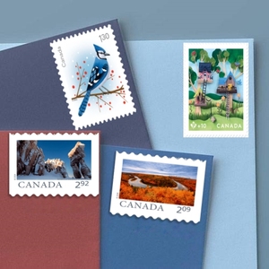 Timbres postaux du Canada bobine rouleau de timbre Culture canadienne autocollant enveloppe de <span class=keywords><strong>colis</strong></span> timbres-poste vintage ensemble d'autocollants pour livre - Product Image 2
