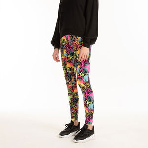 Leggings de Yoga de Cintura Alta con Estampado Personalizado para Mujer, Material Suave y Transpirable, Diseño Personalizado al por Mayor, Estilo Casual, Servicio OEM - Product Image 2