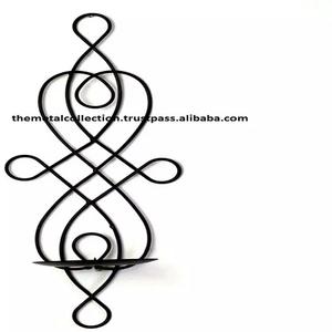 Wall Mounted <b>Candle</b> <b>Holder</b> set for Home Hotel Living <b>Candle</b> Lightning Decoration <b>Black</b> Color Customized Size <b>Metal</b> <b>Candle</b> Stand - Product Image 4