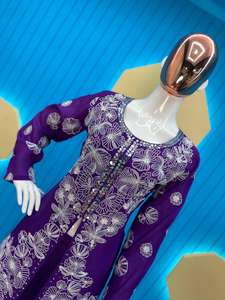 Lanzamiento de la nueva ropa de fiesta de diseñador Nueva colección Chinon Secuencia de seda bordada y Top DE TRABAJO DE ESPEJO real con Palazzo - Product Image 3