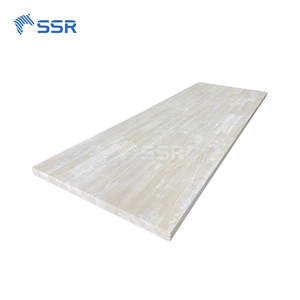 Encimera de bloque de carnicero de madera Hevea sin terminar de diseño moderno 26/38 de espesor para cocina, baño y uso de mesa - Product Image 4