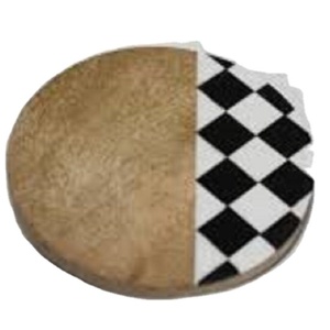 Posavasos clásico de madera para taza de té de estilo tradicional, mesa de resina, forma Circular para el hogar, Hotel, restaurante, esteras y almohadillas - Product Image 3