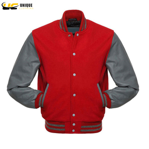 Custom Logo Men's Wool Baseball Leather Sleeves <b>Varsity</b> <b>Jacket</b> for Men Winter Wholesales Price Fashion <b>Varsity</b> <b>Jacket</b> - Product Image 6