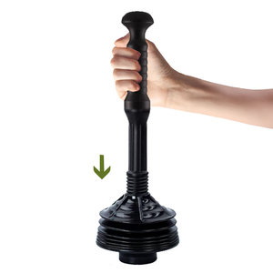 Heavy-Duty High Pressure Master Toilet <strong>Plunger</strong> with Removable Handle Quick Dry PE Material 51cm - Product Image 2